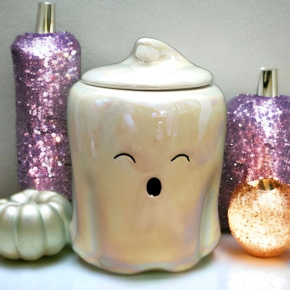 HALLOWEEN PEARLESCENT GHOST CANISTER